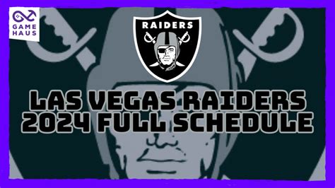 Raiders 2024 NFL schedule release: Las Vegas。